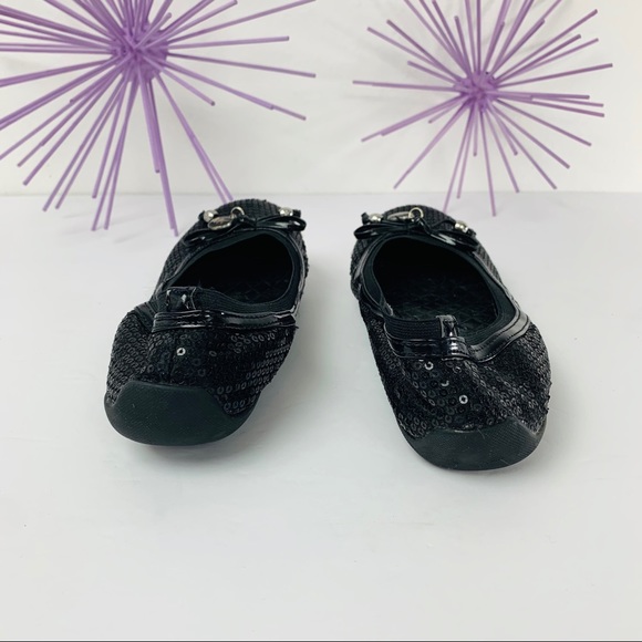 Michael Kors / Black Sequin Ballerina Flats - Picture 3 of 6